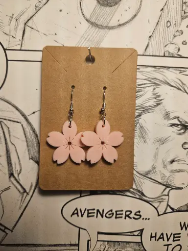 Boucles d'oreilles Petites fleurs sakura 